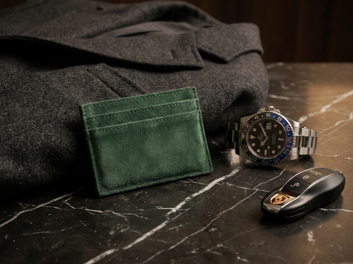 Heritage Green Faro Card Holder